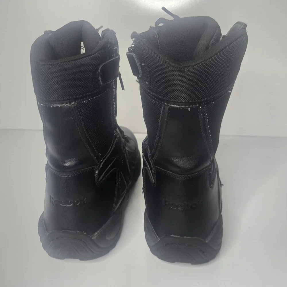 Reebok Rapid Response Mens Stealth Tactical Boot Side Zipper Composite Toe 15M
